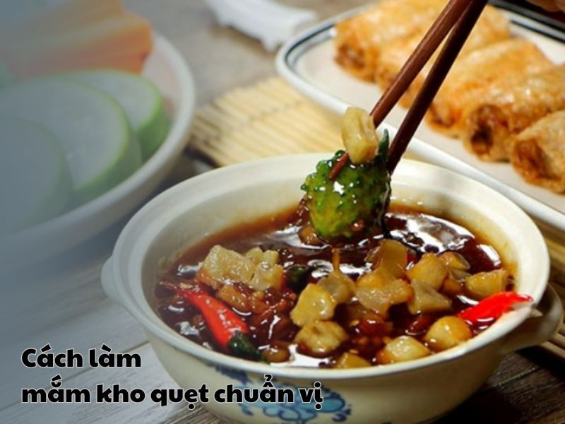 Các nguyên liệu tươi ngon chuẩn bị làm món kho quẹt