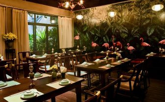 Không gian xanh mát và món ăn chay tinh tế tại Chay Vị Lai, mang đến sự thanh tịnh cho thực khách