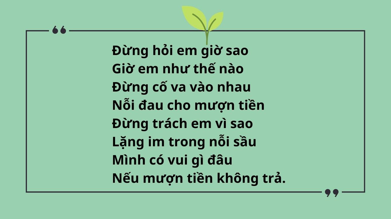 Tin nhắn đòi nợ được gửi dưới dạng những bài thơ độc đáo