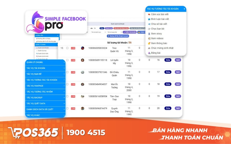 Phần mềm Simple Facebook giúp tăng tương tác tự động và mở rộng mạng lưới bạn bè hiệu quả