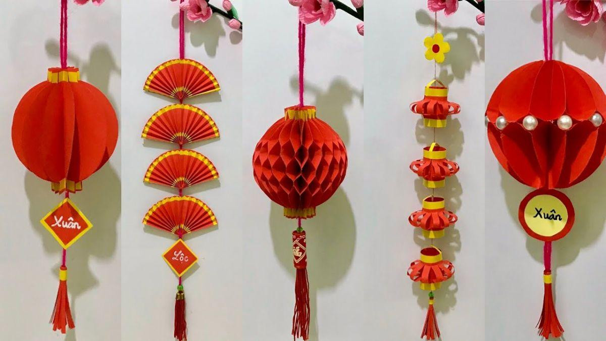 Tự tay làm các món đồ trang trí ngày Tết đơn giản cho nhà cửa