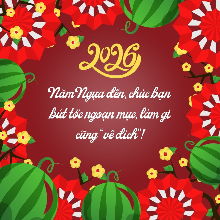 Hình ảnh một cô gái trẻ trung, hiện đại đang vui vẻ đón Tết, thể hiện sự mới lạ và bắt kịp xu hướng