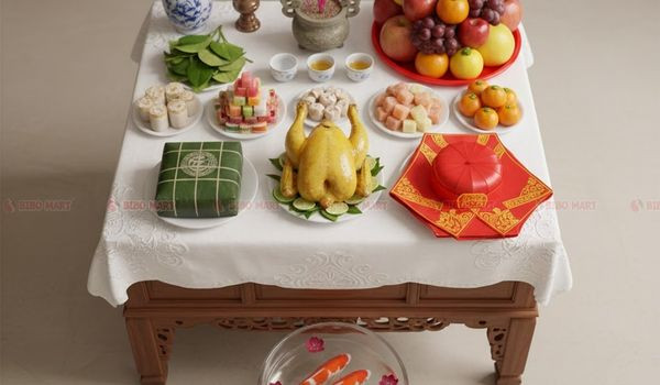Cách sắp xếp mâm cúng ông Công ông Táo chuẩn nhất