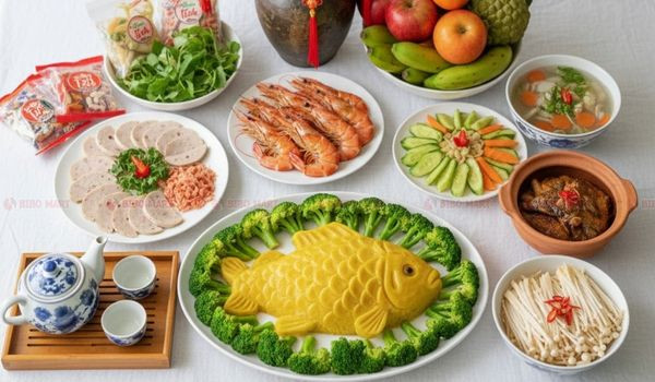 Gợi ý mâm cúng ông Táo cho miền Trung đơn giản