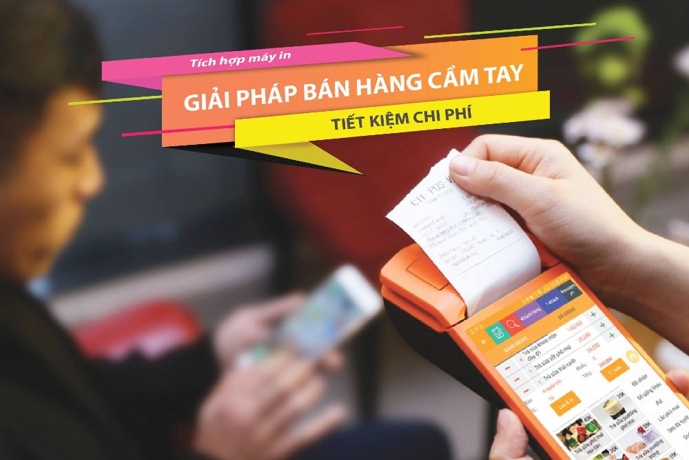 Máy POS cầm tay mini PosApp hỗ trợ quản lý đơn hàng hiệu quả