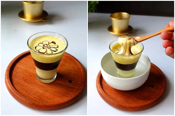Thưởng thức cà phê trứng nóng hổi để cảm nhận trọn vẹn hương vị độc đáo