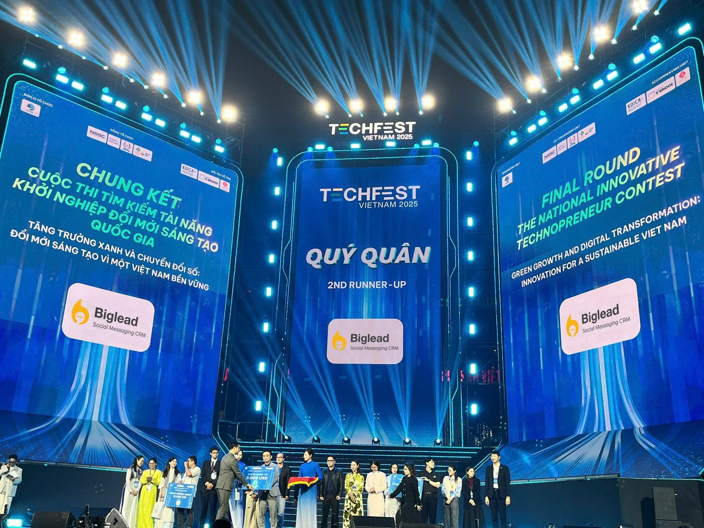 Biglead đạt top 3 Techfest Việt Nam 2025 về giải pháp CSKH đổi mới sáng tạo