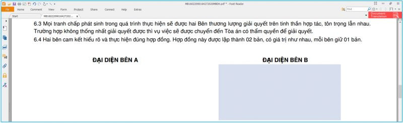 Kéo thả để chọn vị trí chữ ký số trên văn bản PDF
